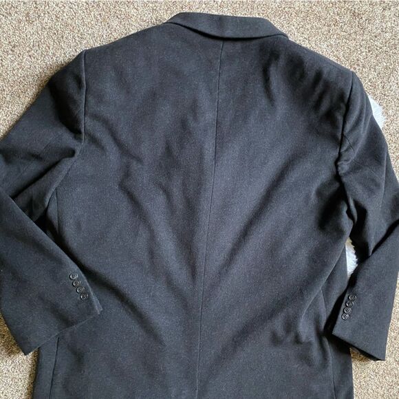 Chereskin Trench Coat Jacket Cashmere Blend Mens 48 L Professional Lined Long - Picture 7 of 15